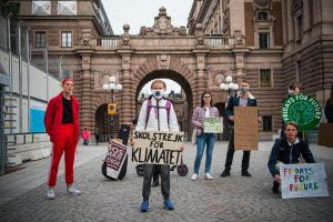 Greta Thunberg strikes for climate change